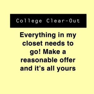 Closet Clear-out